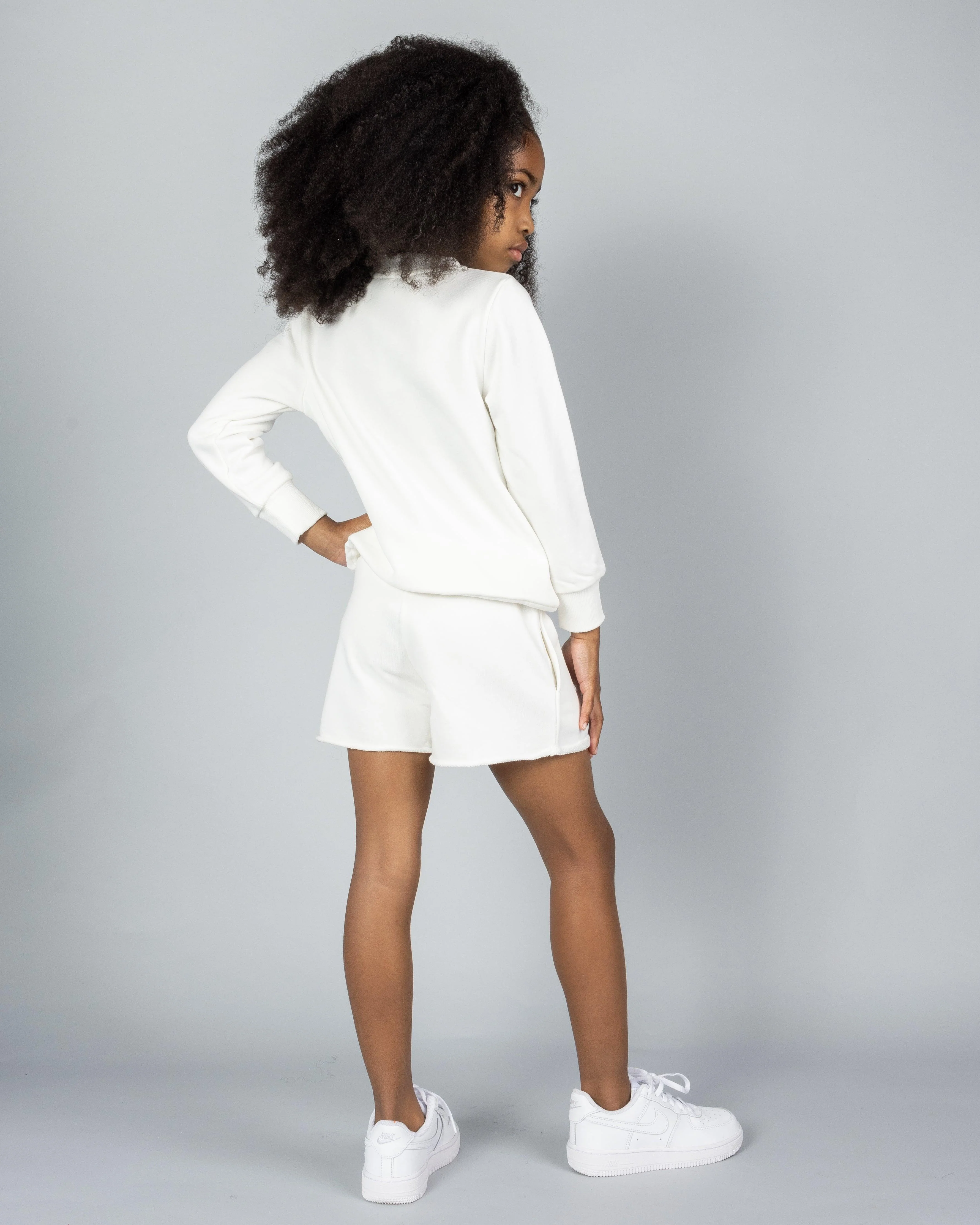 Kids Girl Summer Signature Fleece Shorts - Image 13