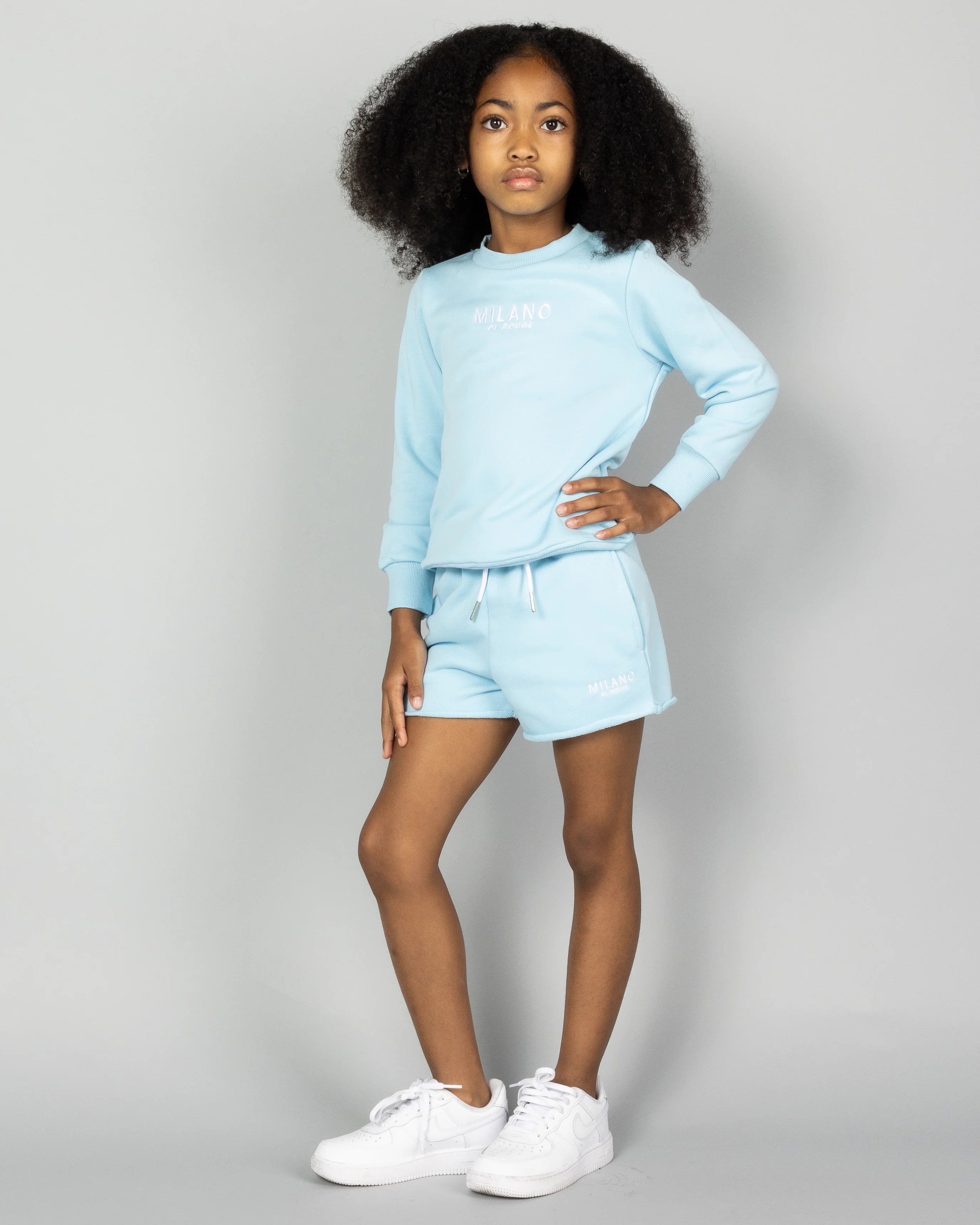 Kids Girl Summer Signature Fleece Shorts - Image 21