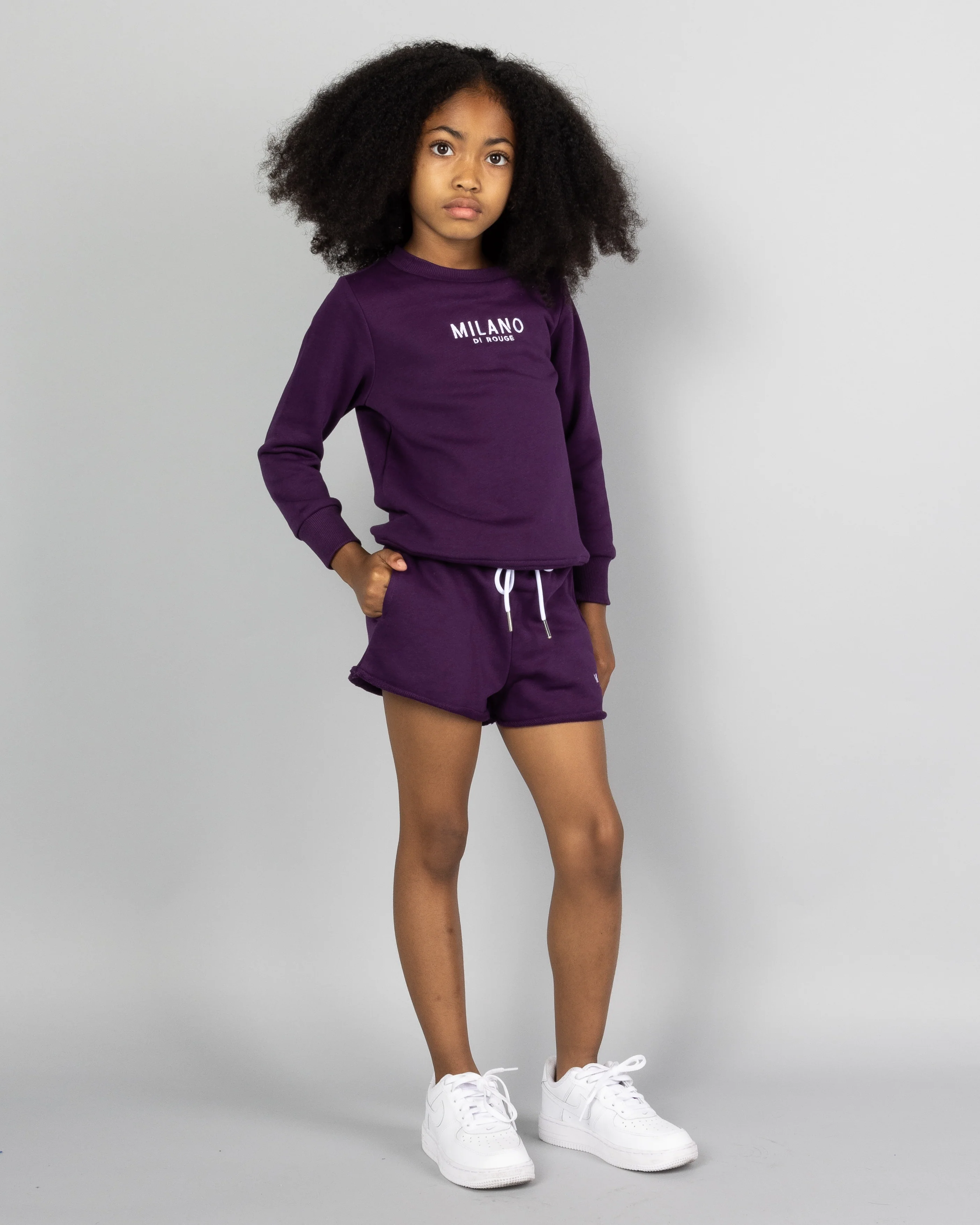 Kids Girl Summer Signature Fleece Shorts - Image 28