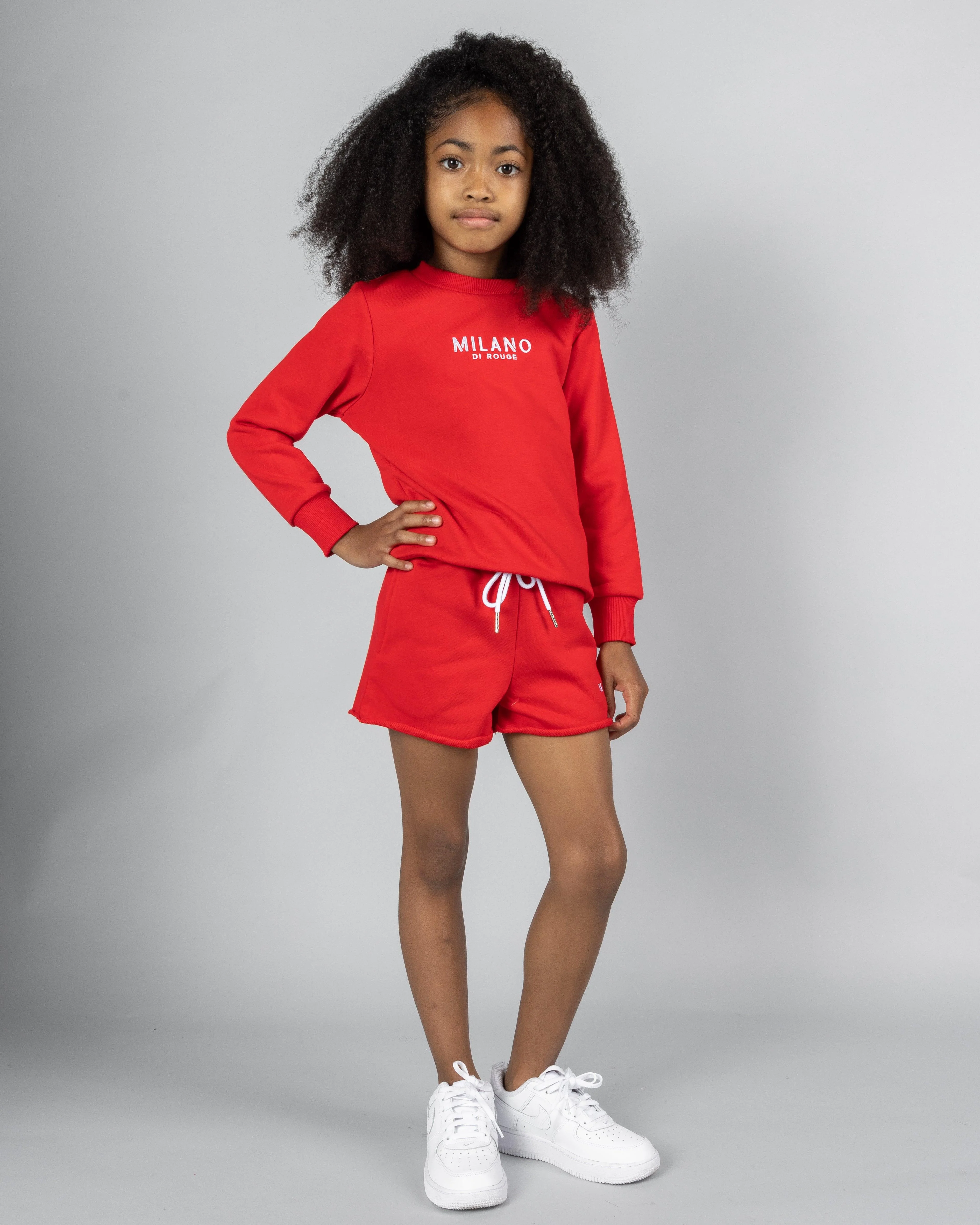 Kids Girl Summer Signature Fleece Shorts - Image 8
