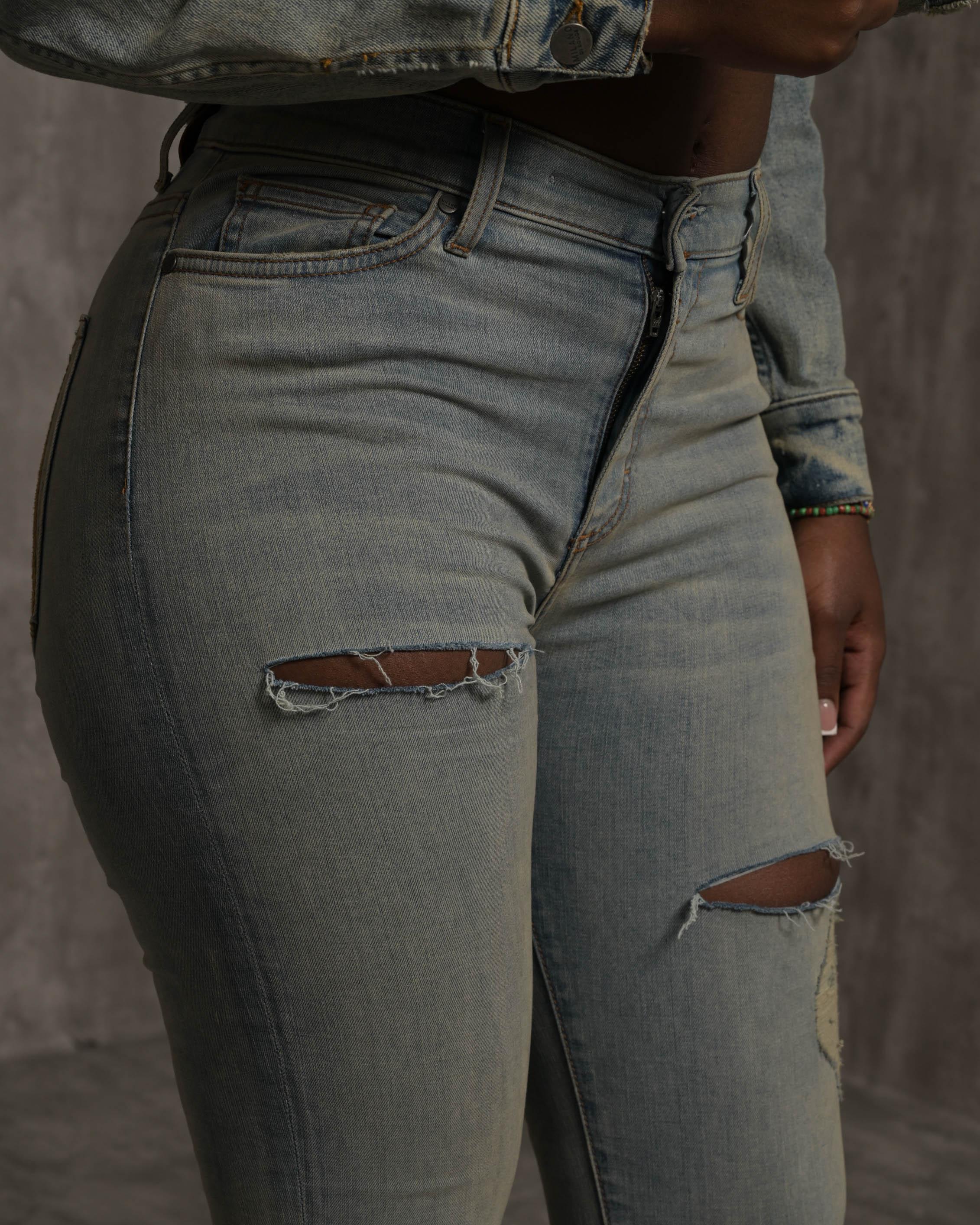 Heather Denim Jeans - Image 4