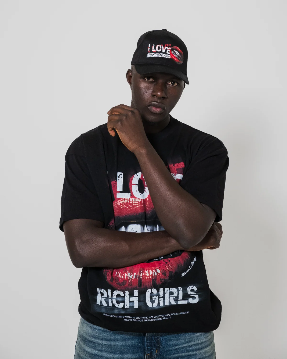 I Love Rich Girls Hat - Image 3
