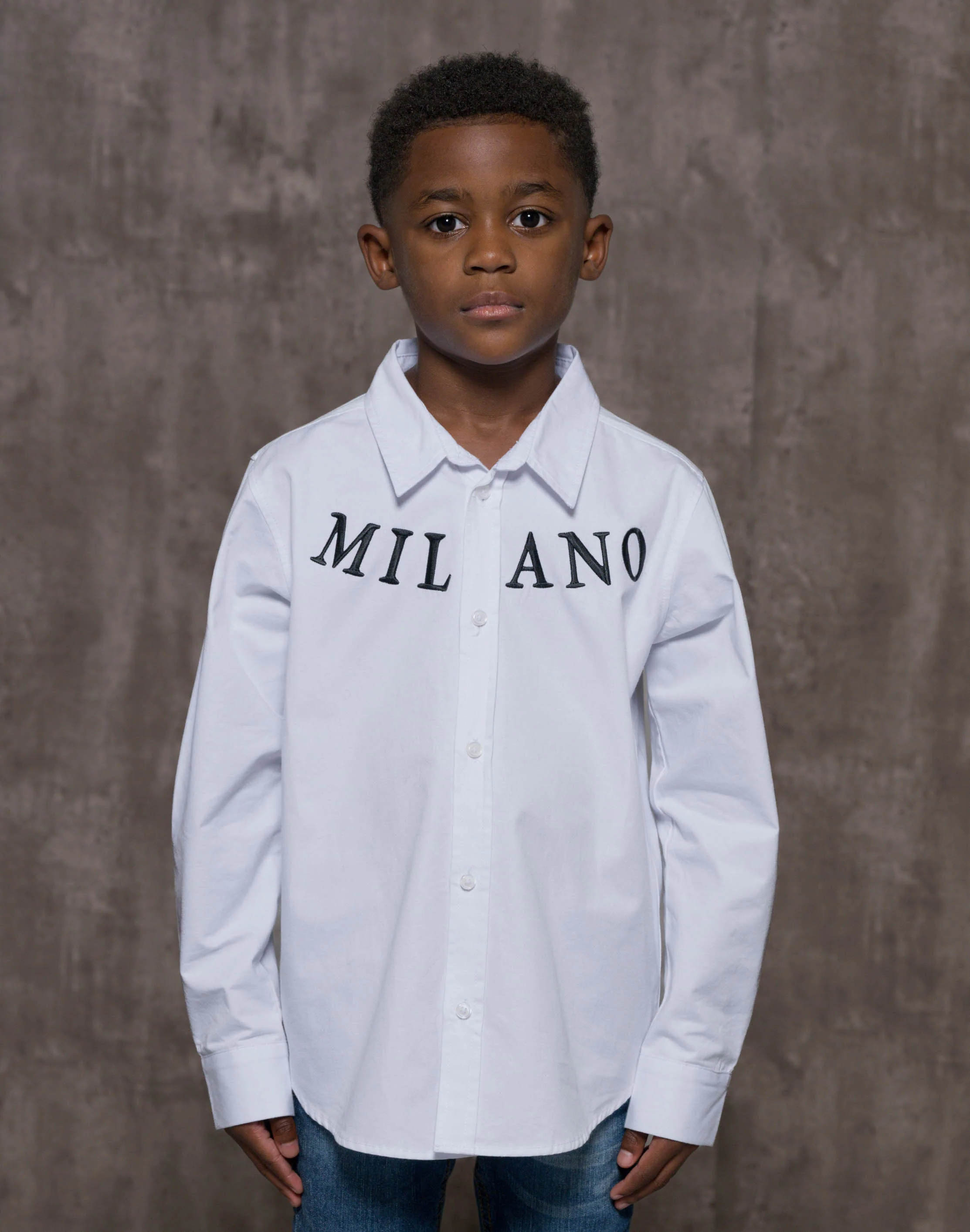 Kids Blanco Button Down - Image 2
