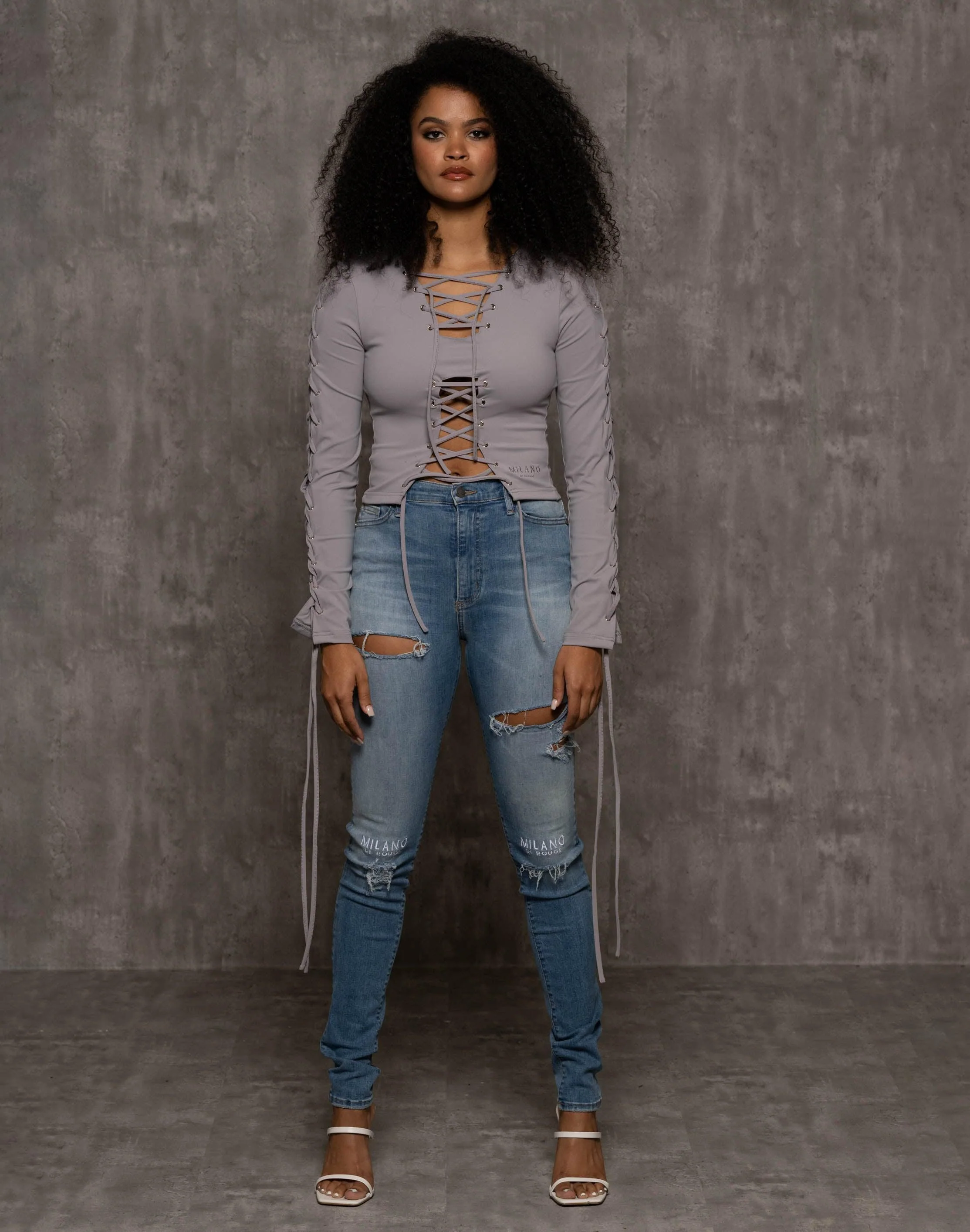 Leya Lace Up Top - Image 15
