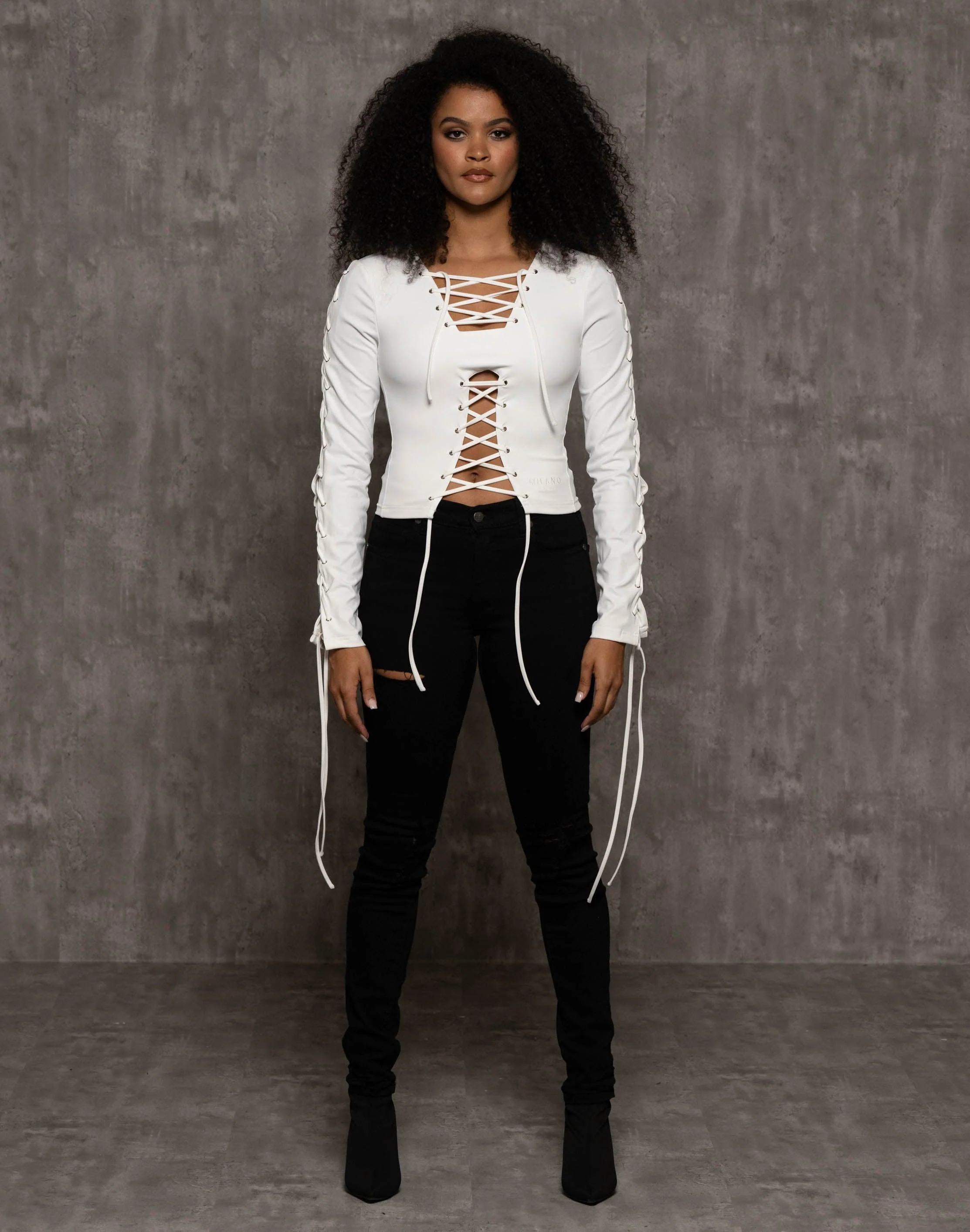 Leya Lace Up Top - Image 3
