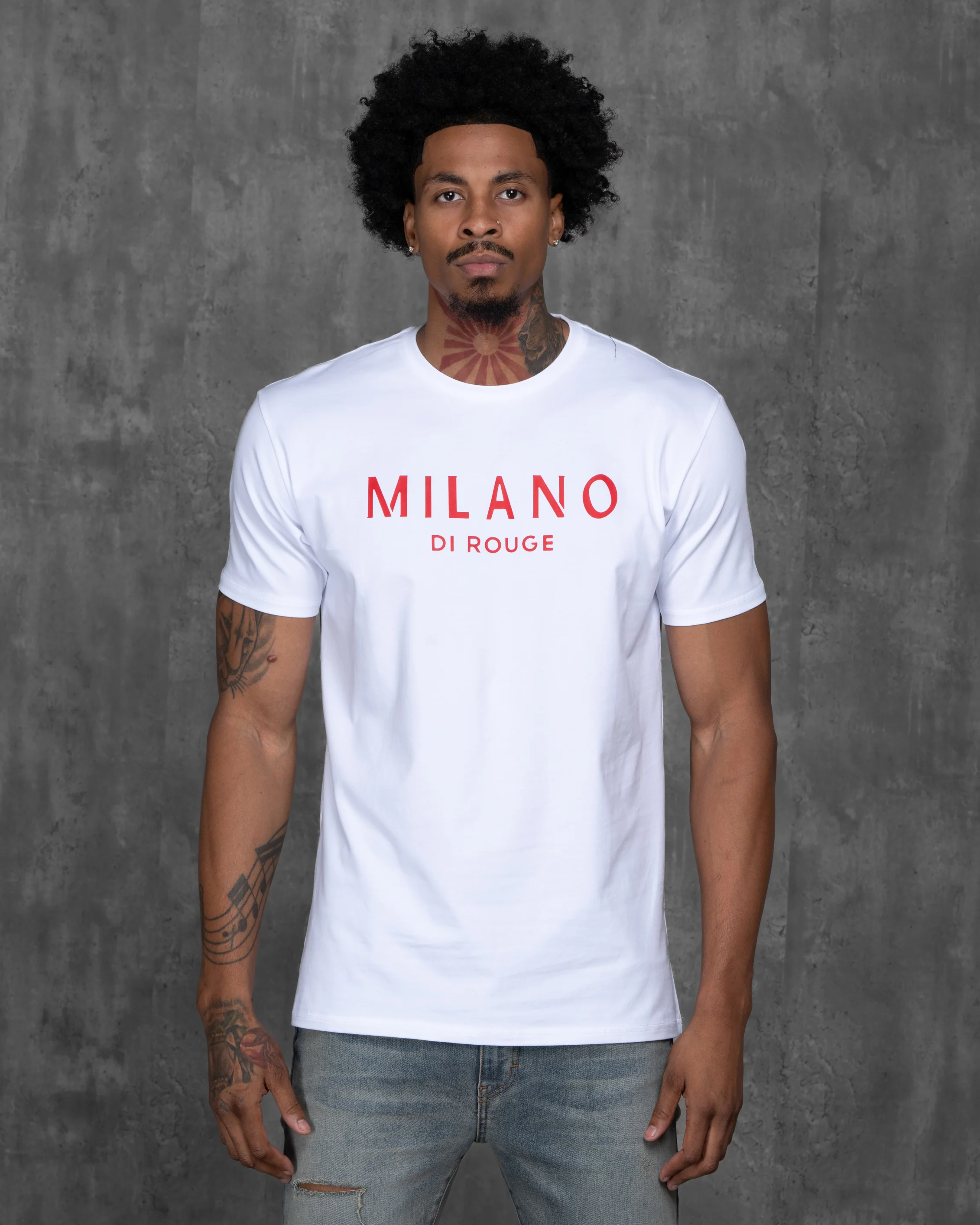 Men's Lux Signature Tee Blanc - Image 3