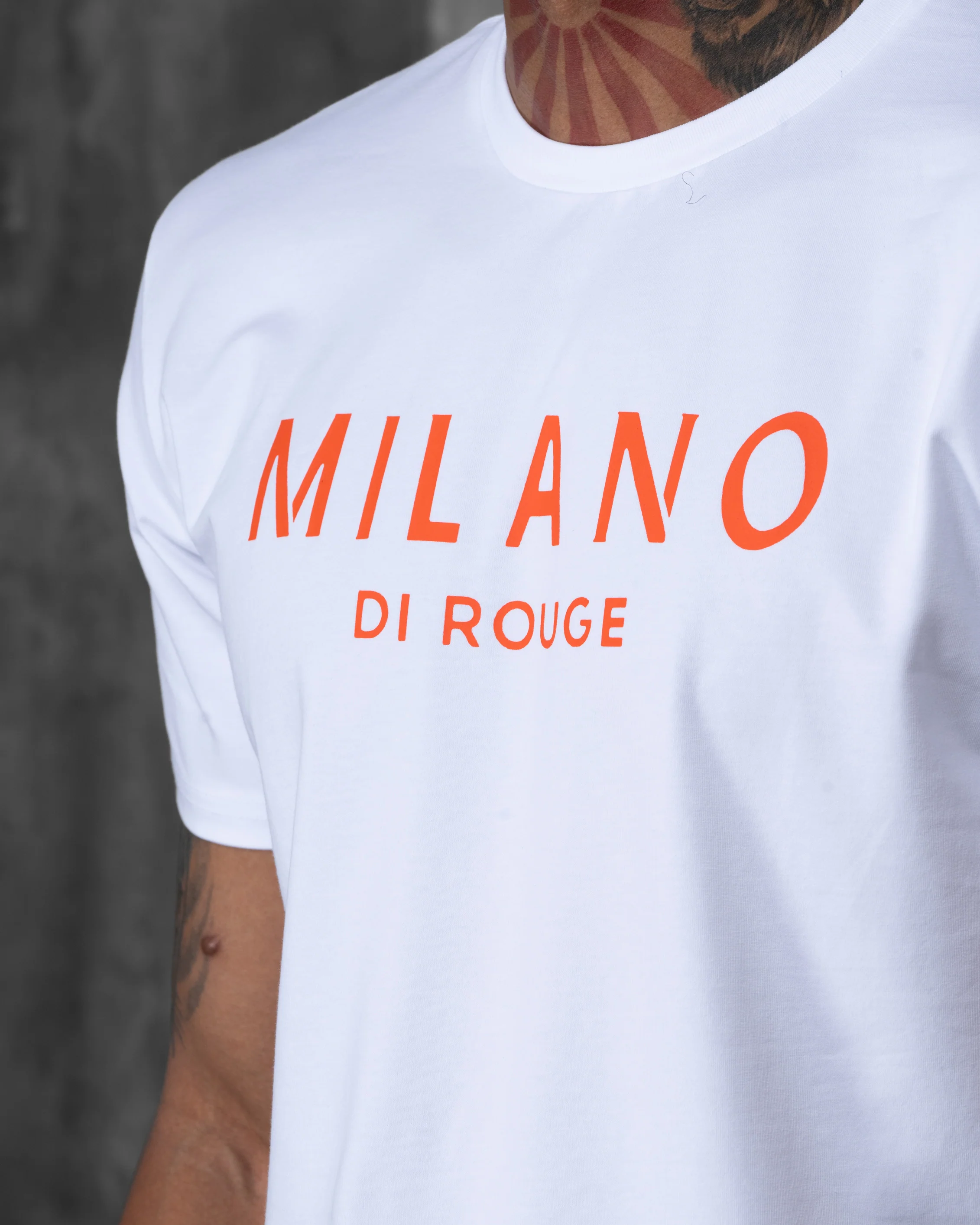Men's Lux Signature Tee Blanc - Image 4
