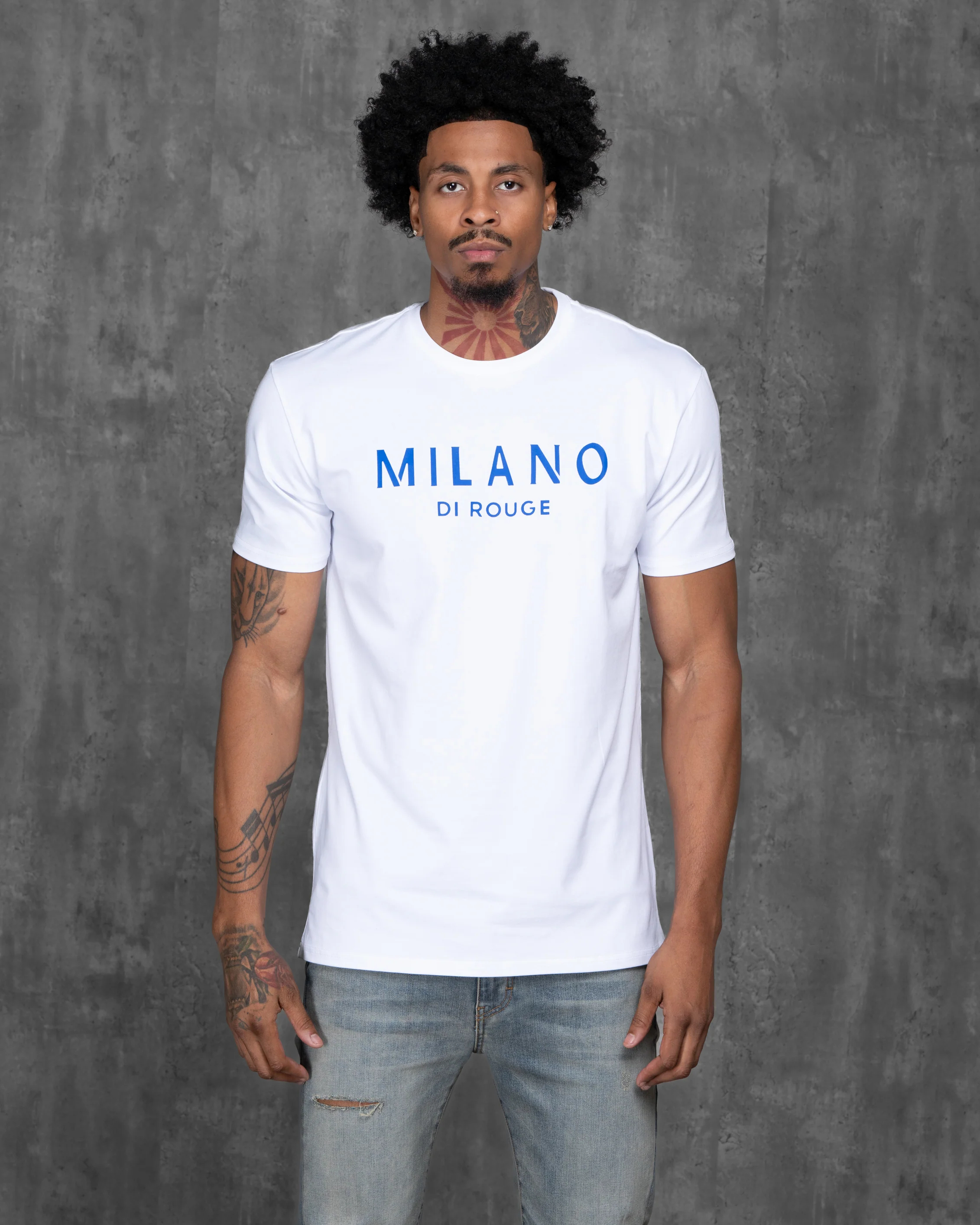Men's Lux Signature Tee Blanc - Image 6