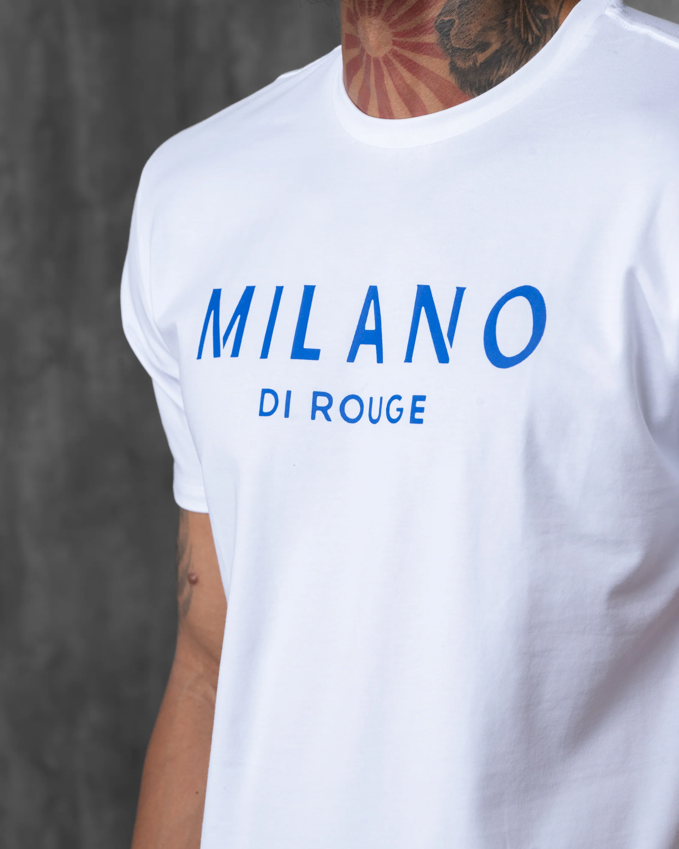 Men's Lux Signature Tee Blanc - Image 8
