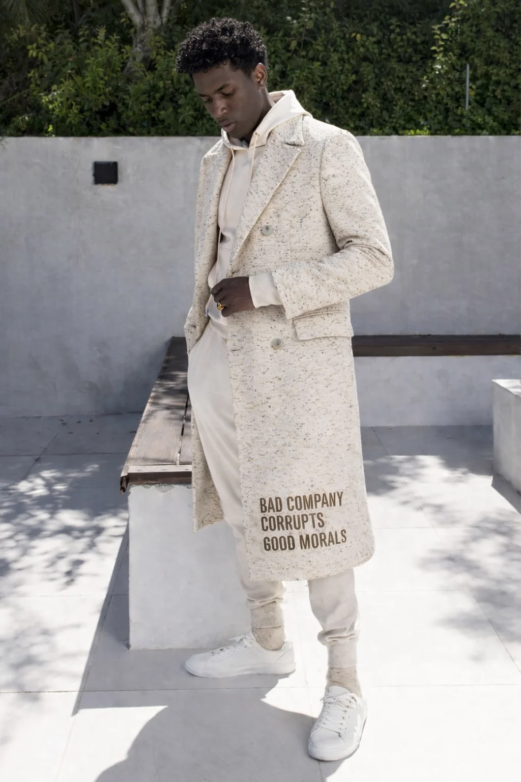 Oatmeal Christian Trench Coat - Spring Edition - Image 2