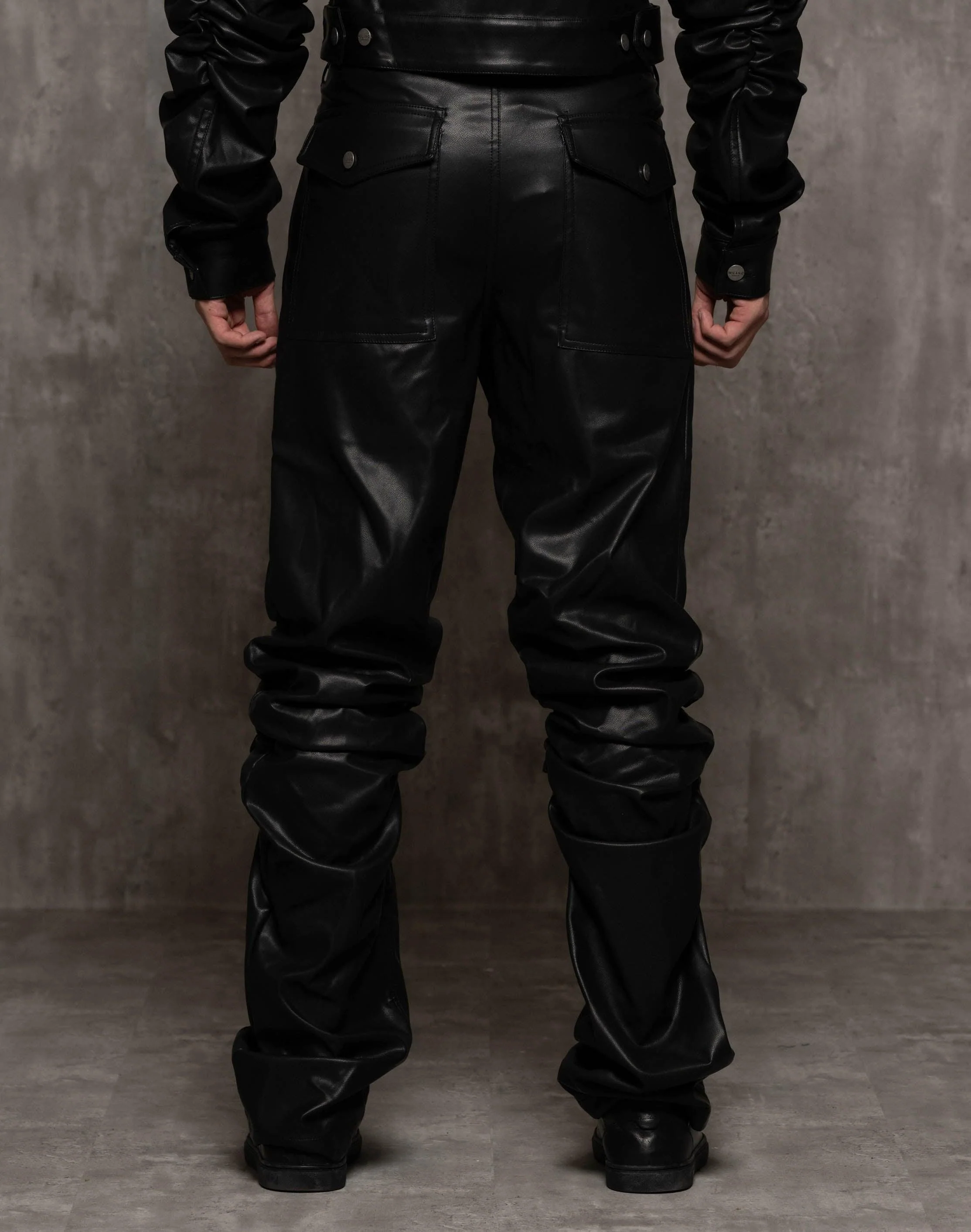 Vegan Leather Alexander Ruched Pant - Image 12