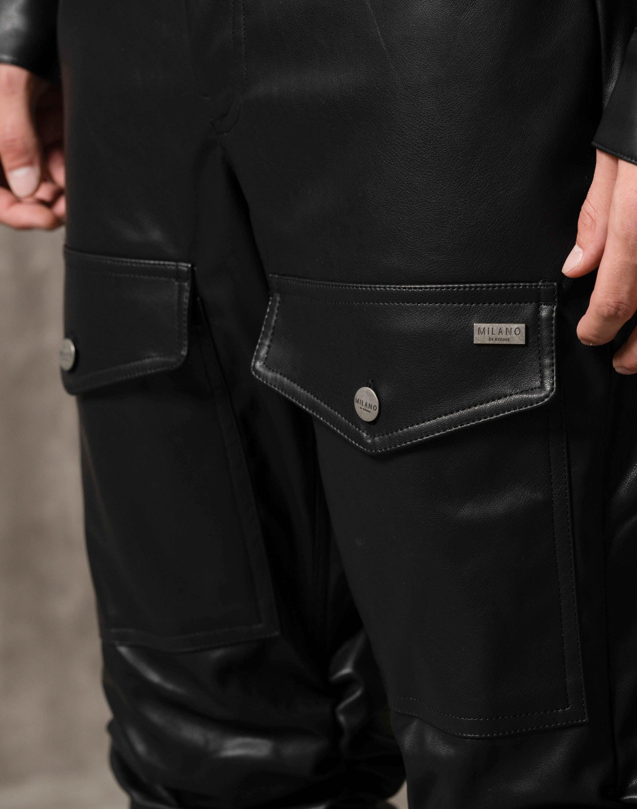 Vegan Leather Alexander Ruched Pant - Image 16