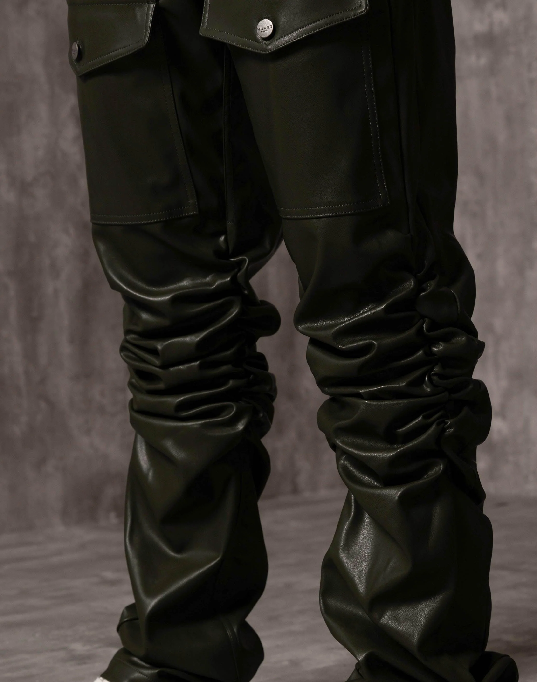 Vegan Leather Alexander Ruched Pant - Image 6