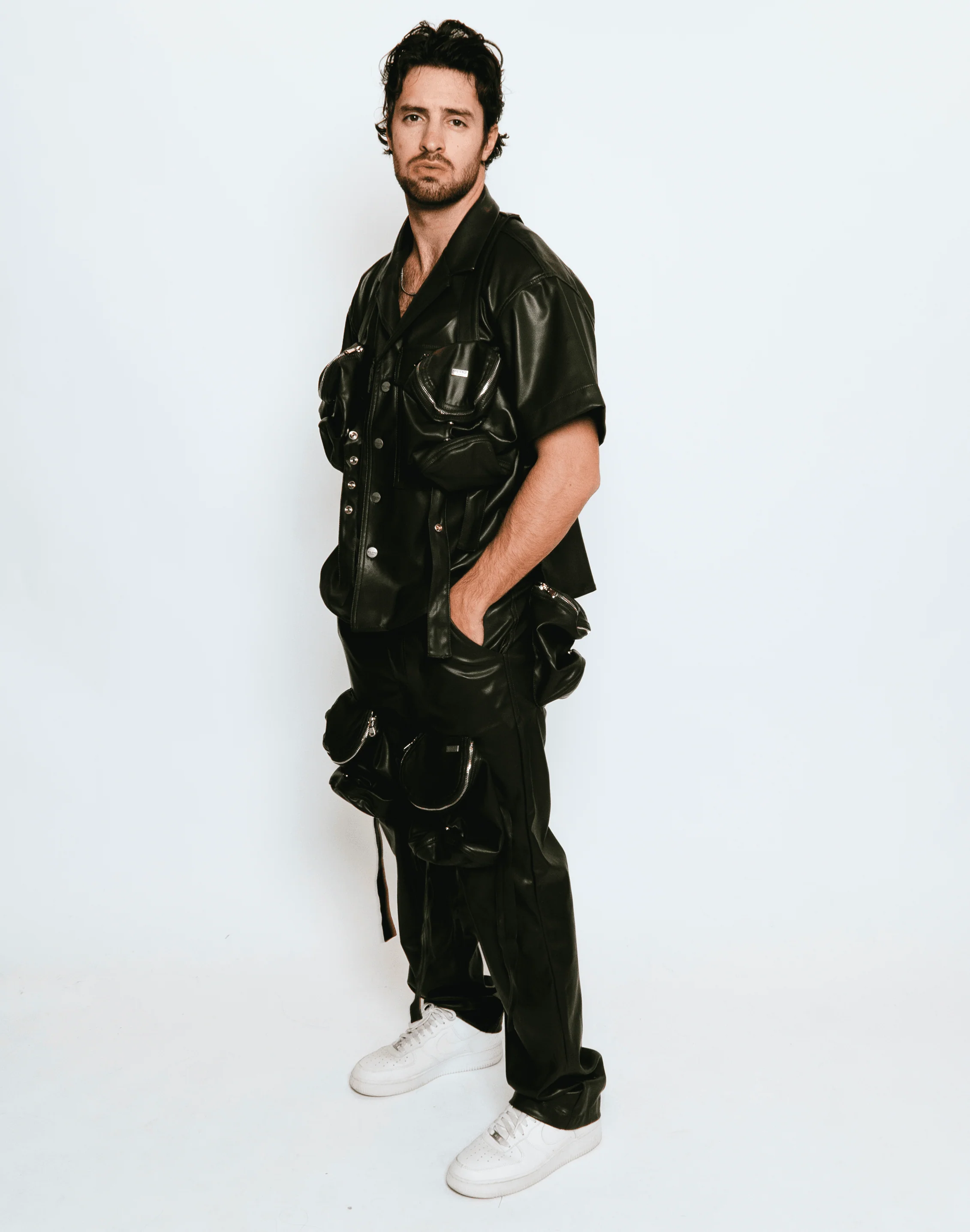 Vegan Leather Philly Pocket Cargo Pant - Image 7