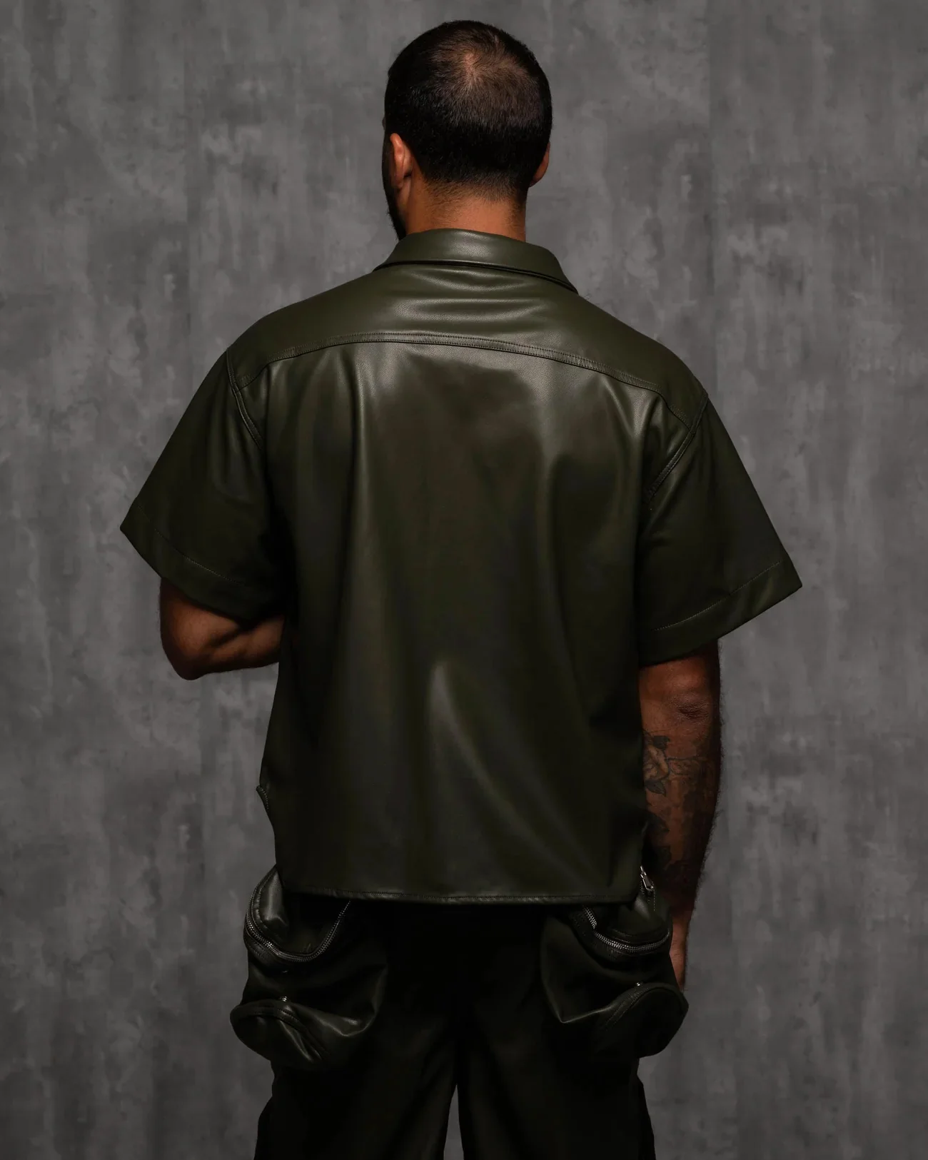 Vegan Leather Philly Cargo Shirt - Image 2